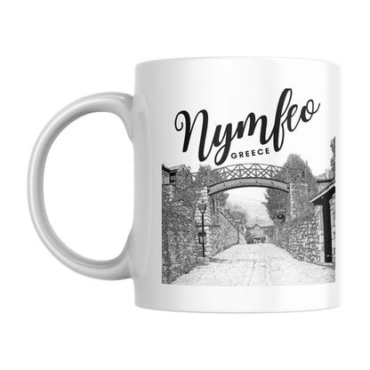 Nymfeo Co. Λευκή Γυαλιστερή Κούπα Famous Bridge