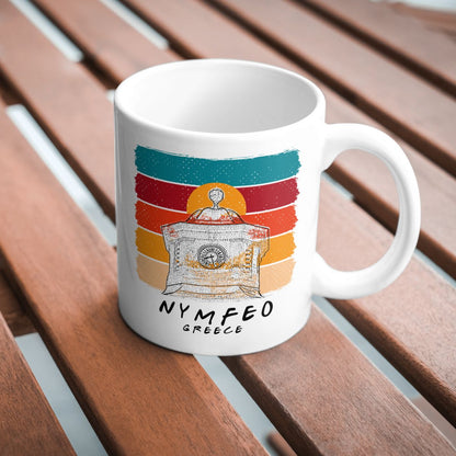 Nymfeo Co. White Glossy Mug Nikeios School